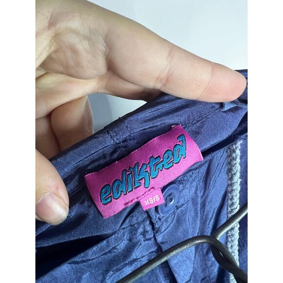 Edikted parachute pants Size XS/S Rian nylon cargo pants in navy - Picture 7 of 7